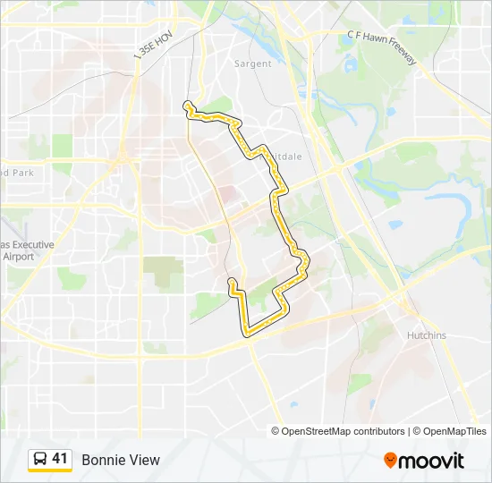 41 Bus Line Map
