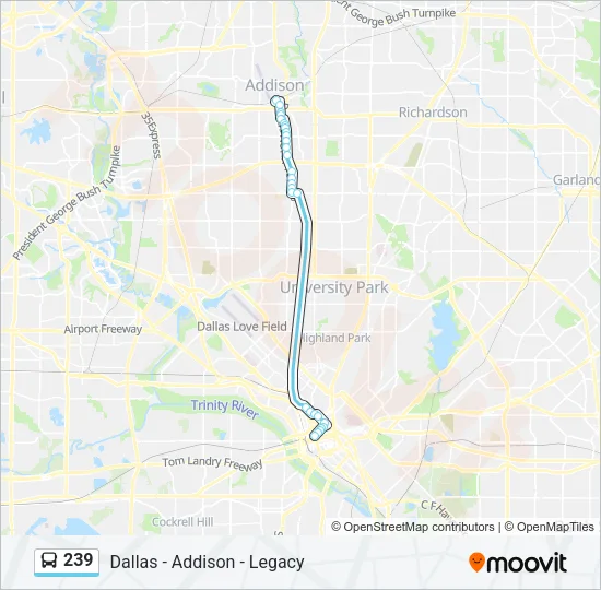 239 Bus Line Map