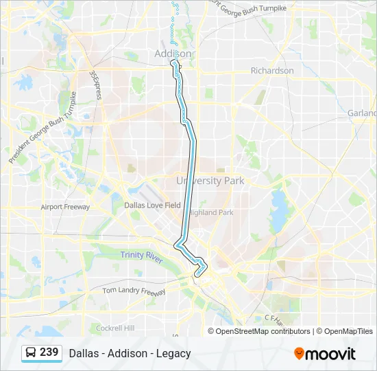 239 Bus Line Map
