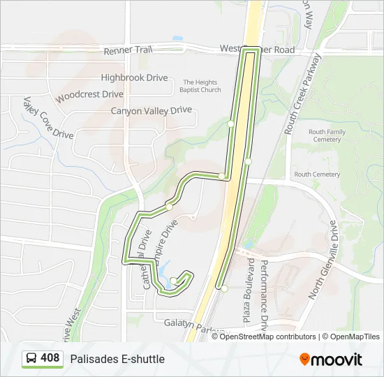408 Bus Line Map