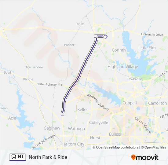 NT Bus Line Map