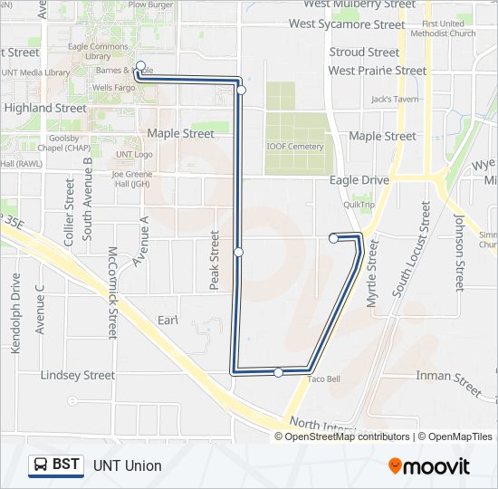 BST Bus Line Map