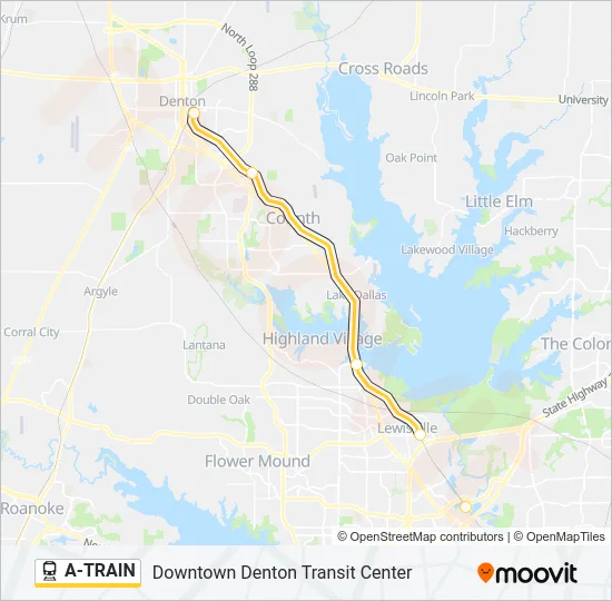 A-TRAIN Train Line Map