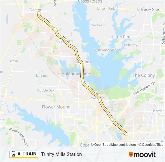 A-TRAIN Train Line Map
