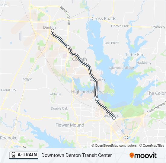 Mapa de A-TRAIN de tren