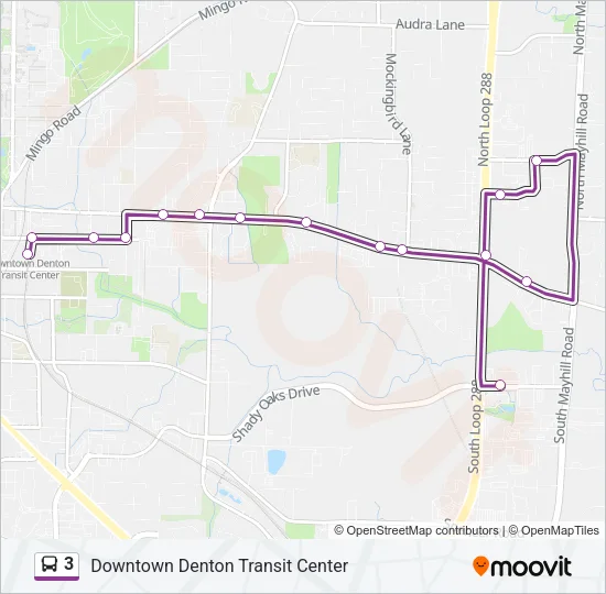 3 Bus Line Map