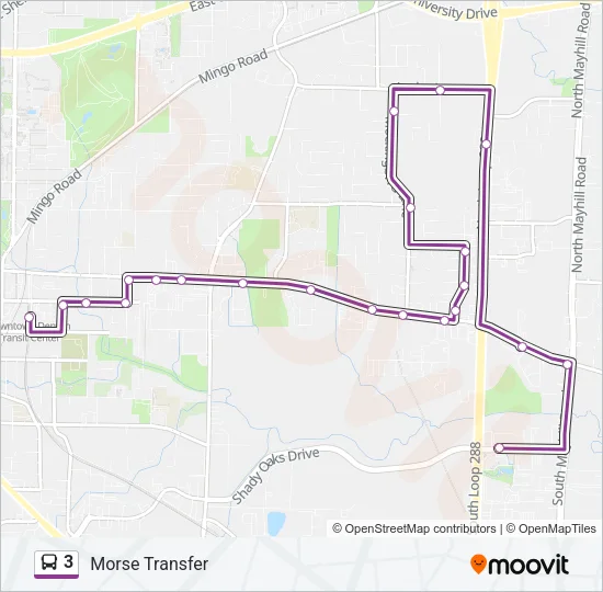 3 Bus Line Map