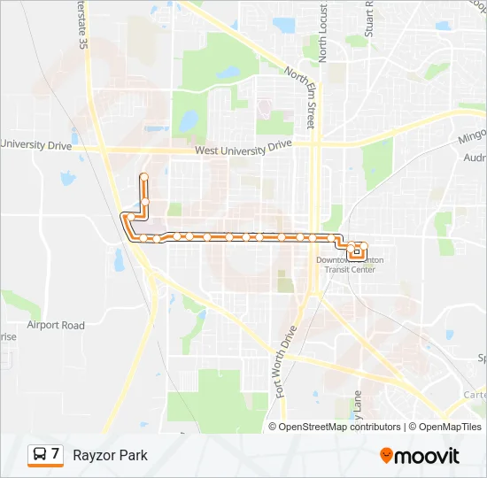 7 Bus Line Map