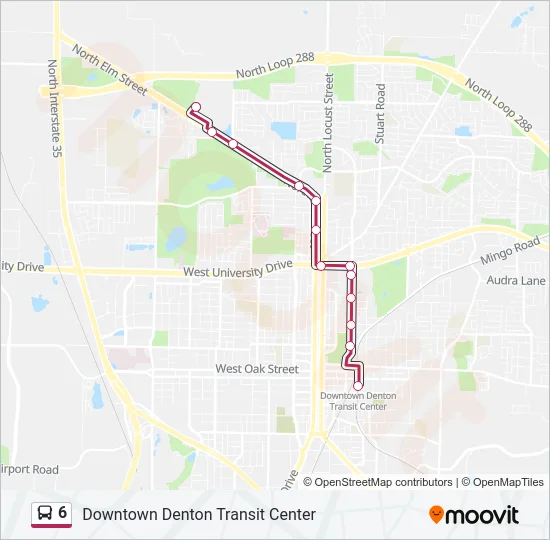 6 Bus Line Map