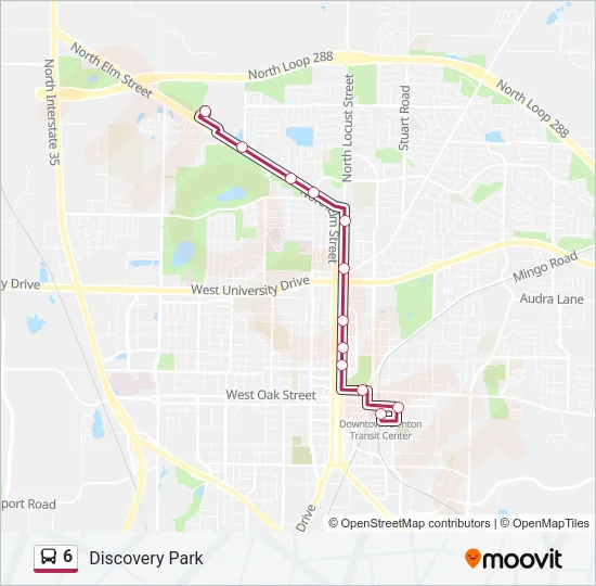 6 Bus Line Map