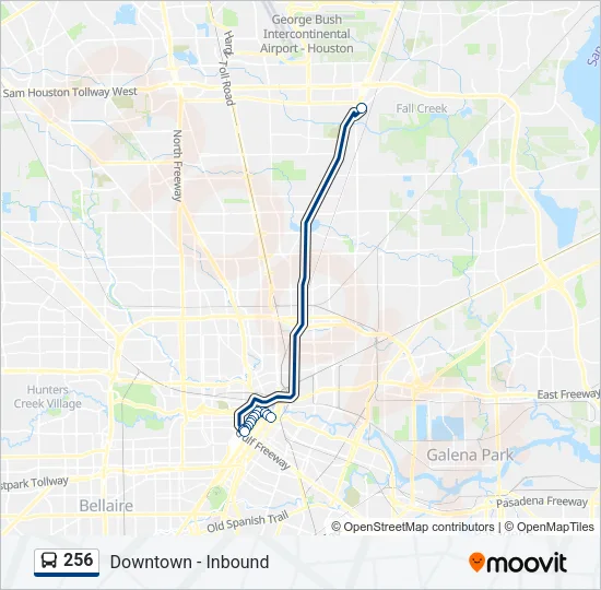 256 Bus Line Map
