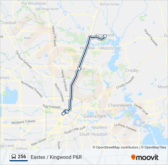 256 bus Line Map