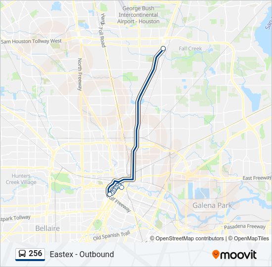 256 Bus Line Map