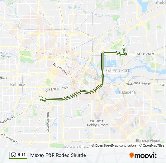 804 Bus Line Map