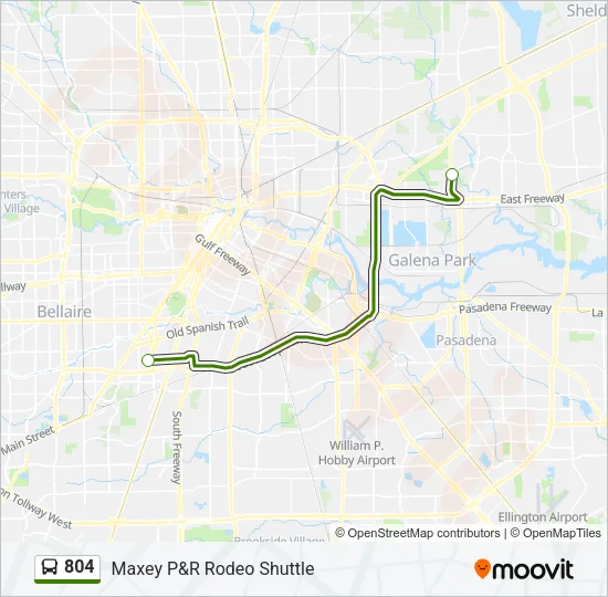 804 Bus Line Map