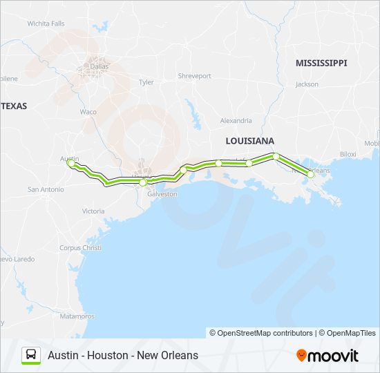 Mapa de FLIXBUS 2211 de autobús