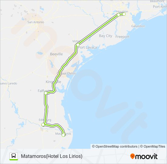 FLIXBUS US1126 bus Line Map