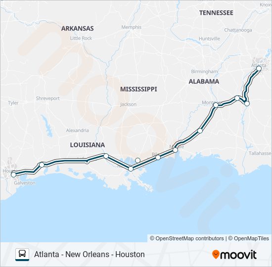 GREYHOUND US0602 bus Line Map