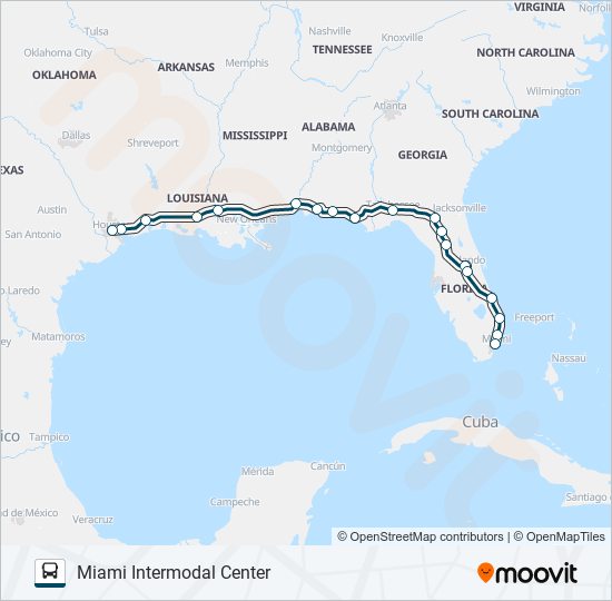 greyhound us0799 Route: Schedules, Stops & Maps - Miami Intermodal