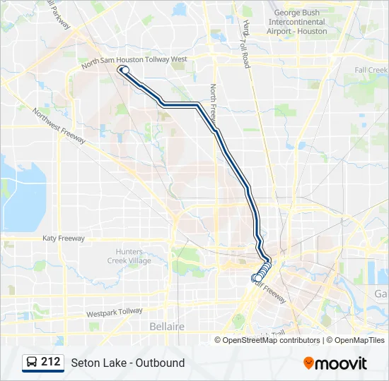 212 Bus Line Map