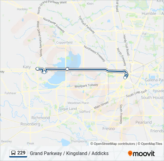 229 Bus Line Map