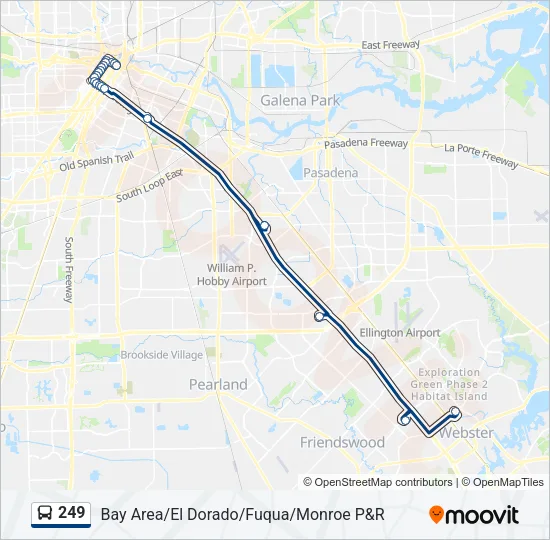 249 Bus Line Map