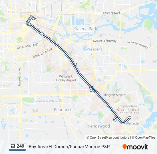 249 Bus Line Map