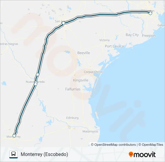GREYHOUND US1112 Bus Line Map