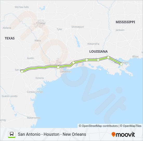 FLIXBUS 2212 Bus Line Map