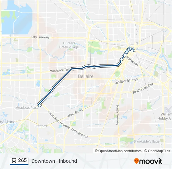 265 Bus Line Map