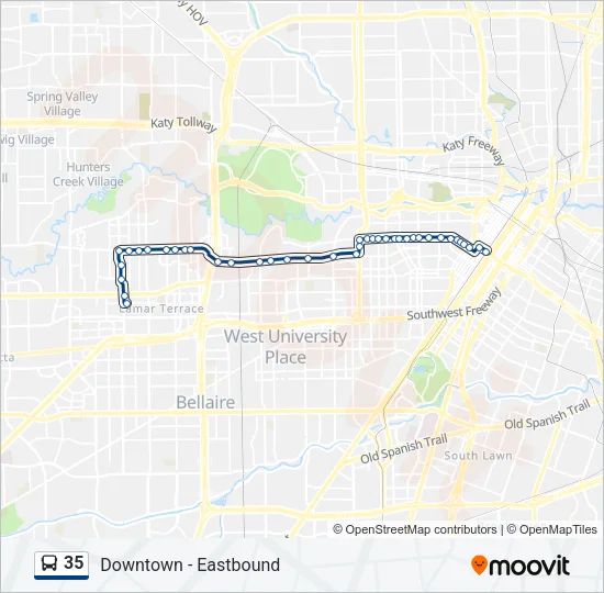 35 Bus Line Map
