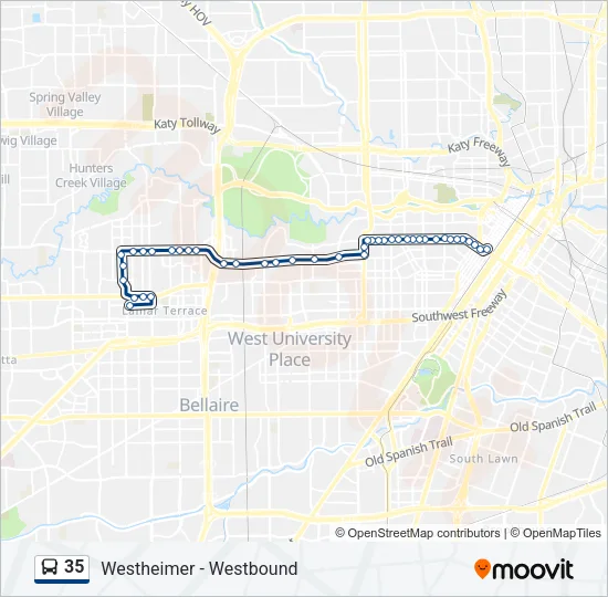 35 Bus Line Map