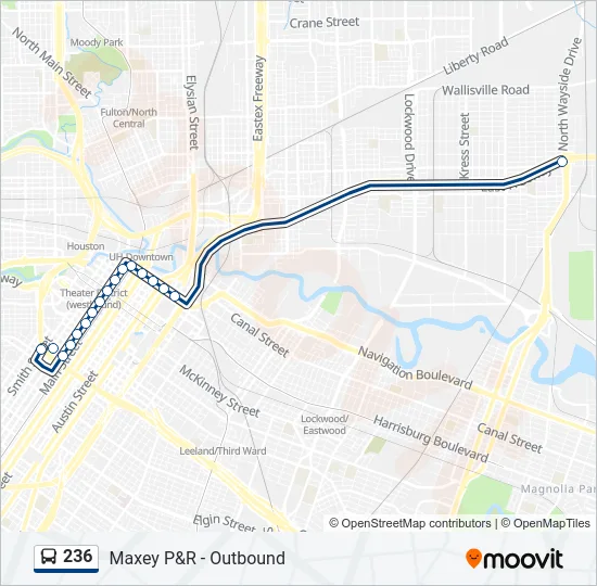 236 Bus Line Map