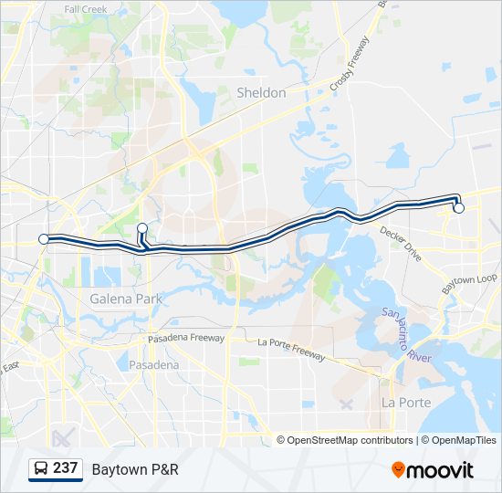 237 Bus Line Map