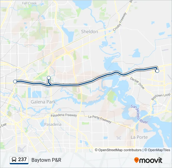 237 Bus Line Map
