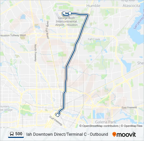 500 Bus Line Map