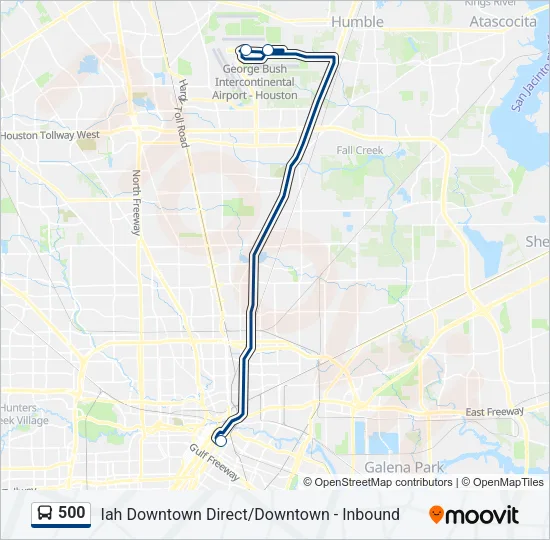 500 Bus Line Map