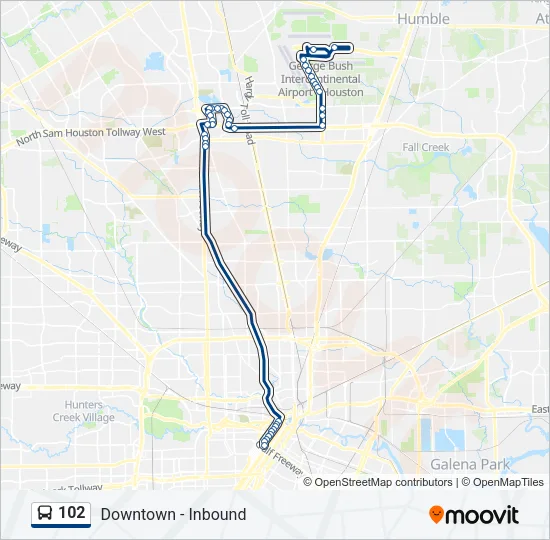 102 Bus Line Map