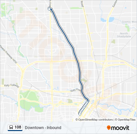 108 bus Line Map