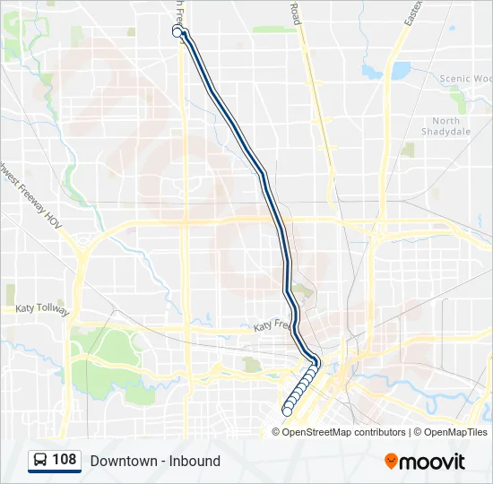 108 Bus Line Map