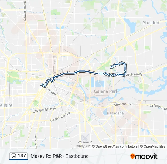 137 Bus Line Map