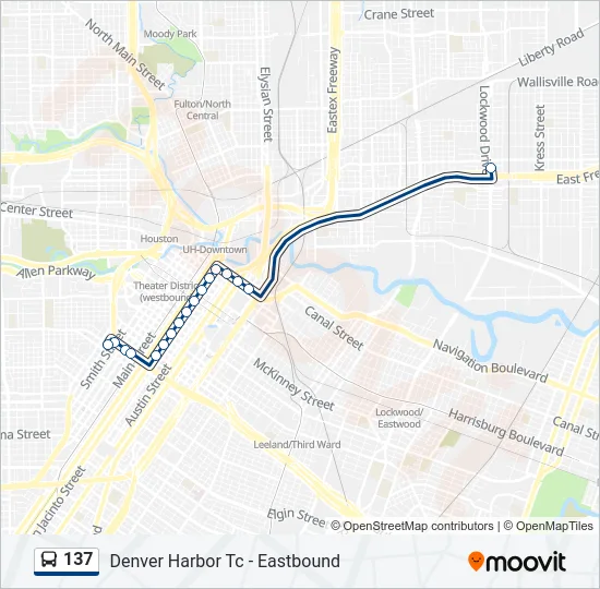 137 Bus Line Map