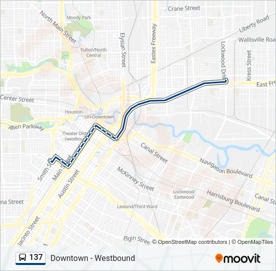 137 Bus Line Map