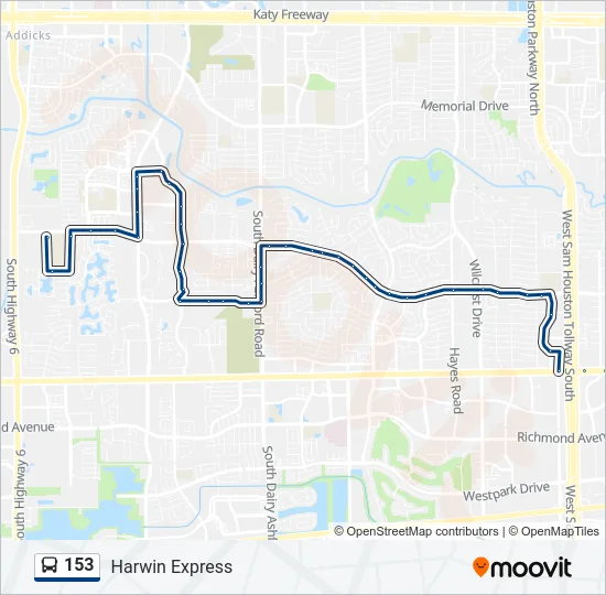 153 Bus Line Map