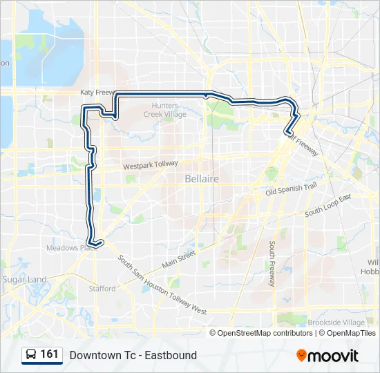 161 Bus Line Map