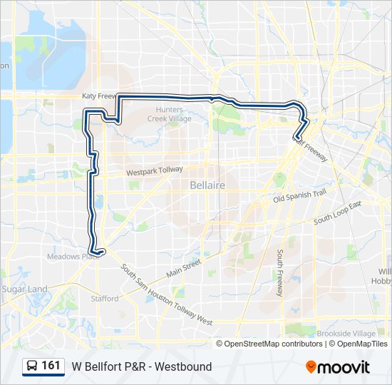 161 Bus Line Map