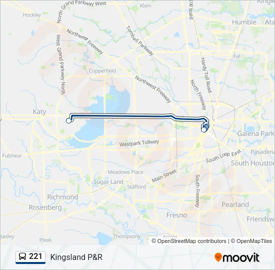221 Bus Line Map