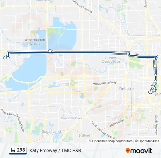 298 Bus Line Map