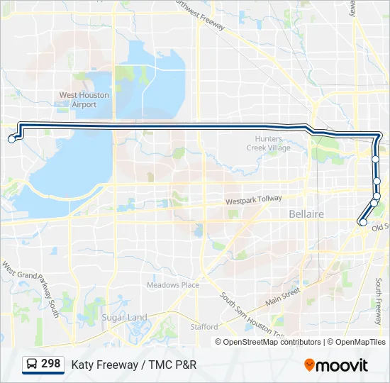 298 Bus Line Map