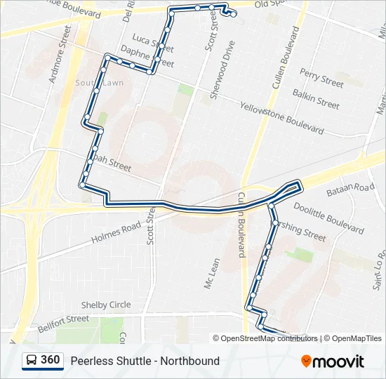 360 Bus Line Map